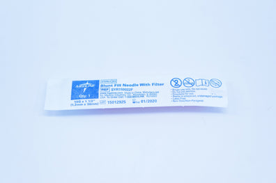 Medline SYR110022F Blunt Fill Ndle with Filter 18G x 1-1/2inch (x)